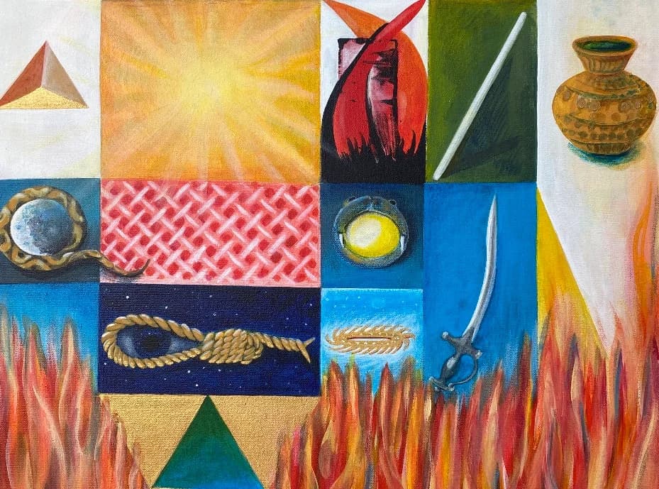 Kalash Yantra - Sacred Geometry in our body and the universe - View 3