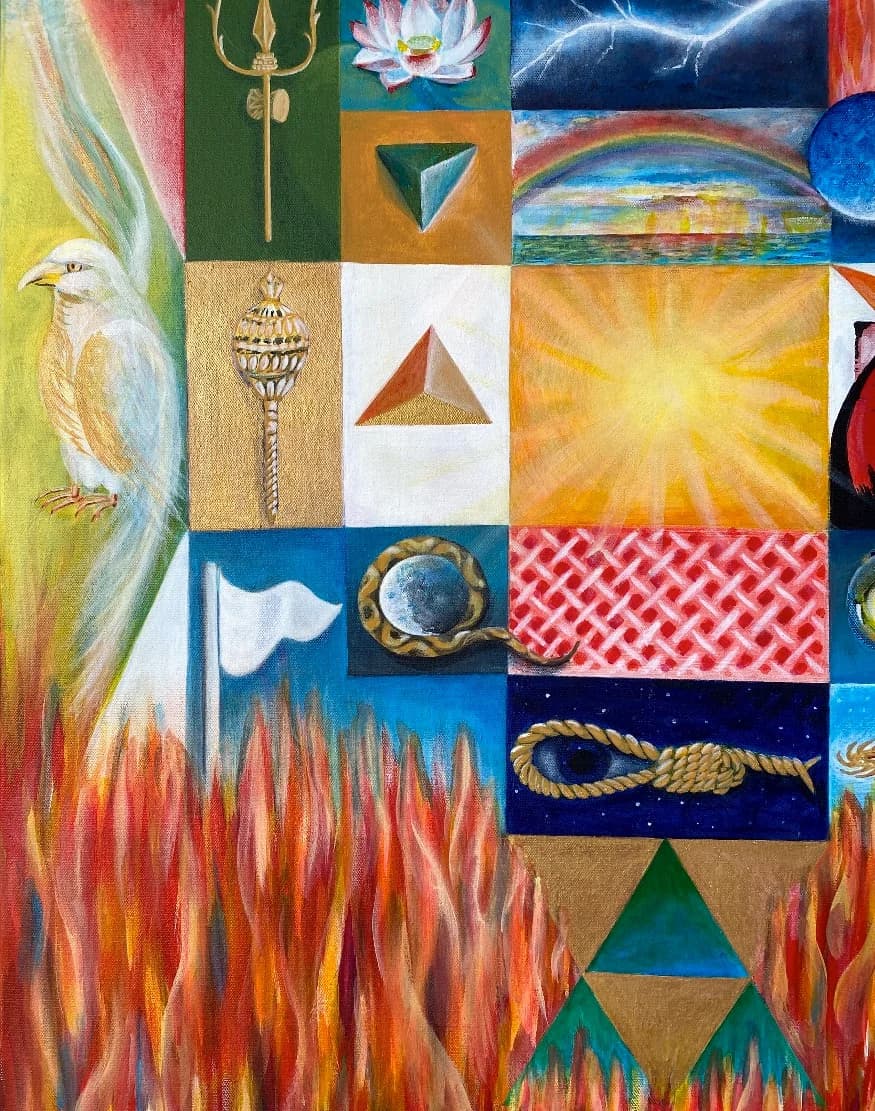 Kalash Yantra - Sacred Geometry in our body and the universe - View 2